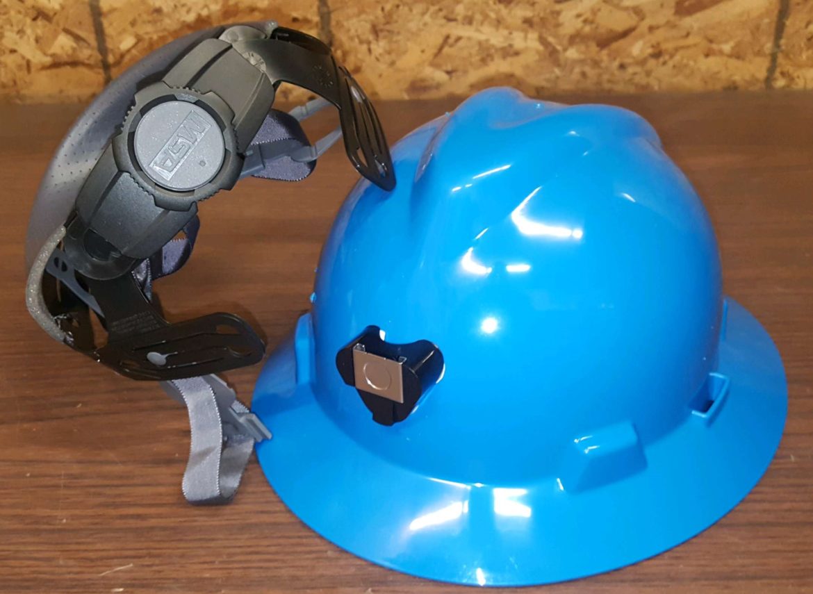 MSA VGard Full Brim Hard Hat, w/Ratchet Band, Blue Northwest Mine Supply