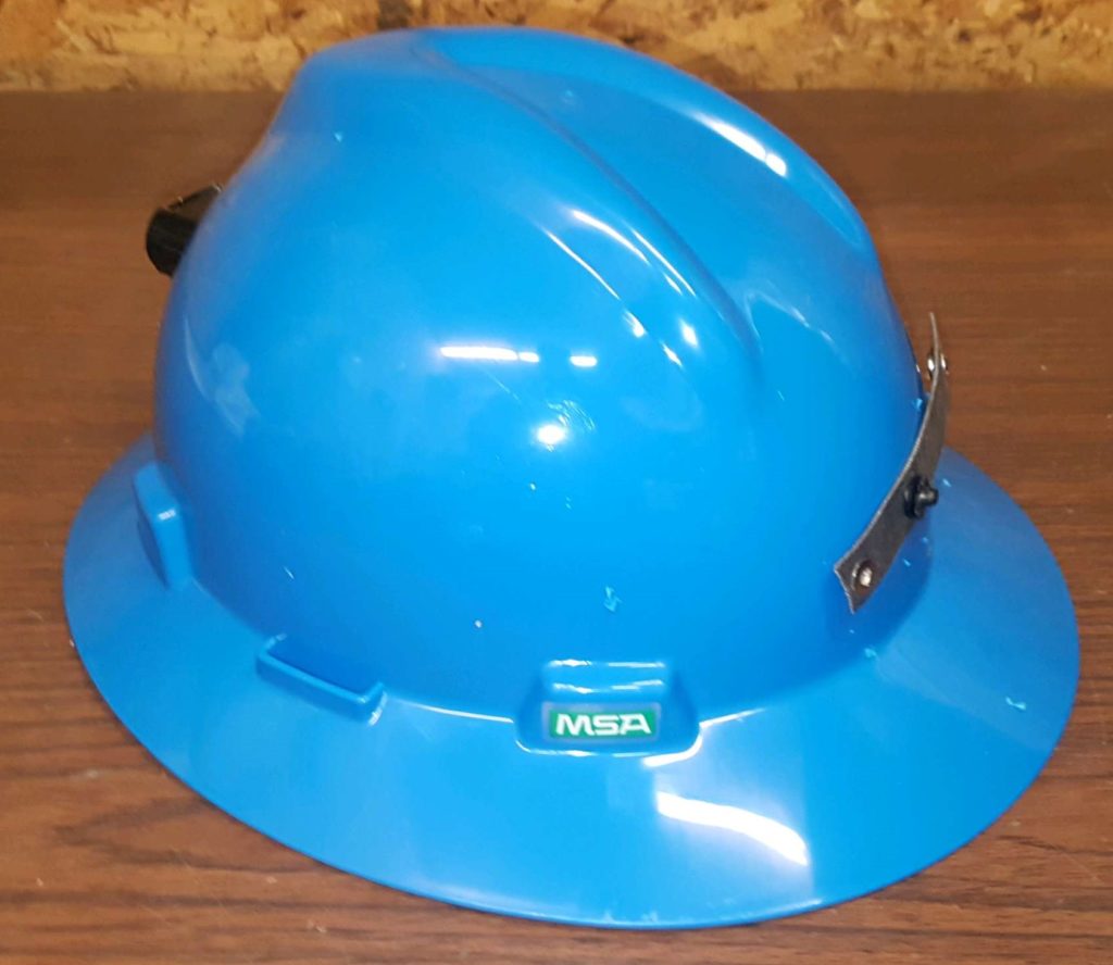 MSA VGard Full Brim Hard Hat, w/Ratchet Band, Blue Northwest Mine Supply