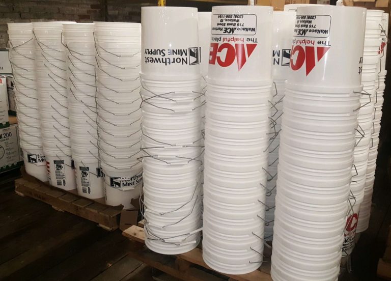5 Gallon Buckets by the Pallet! 120/pallet Northwest Mine Supply