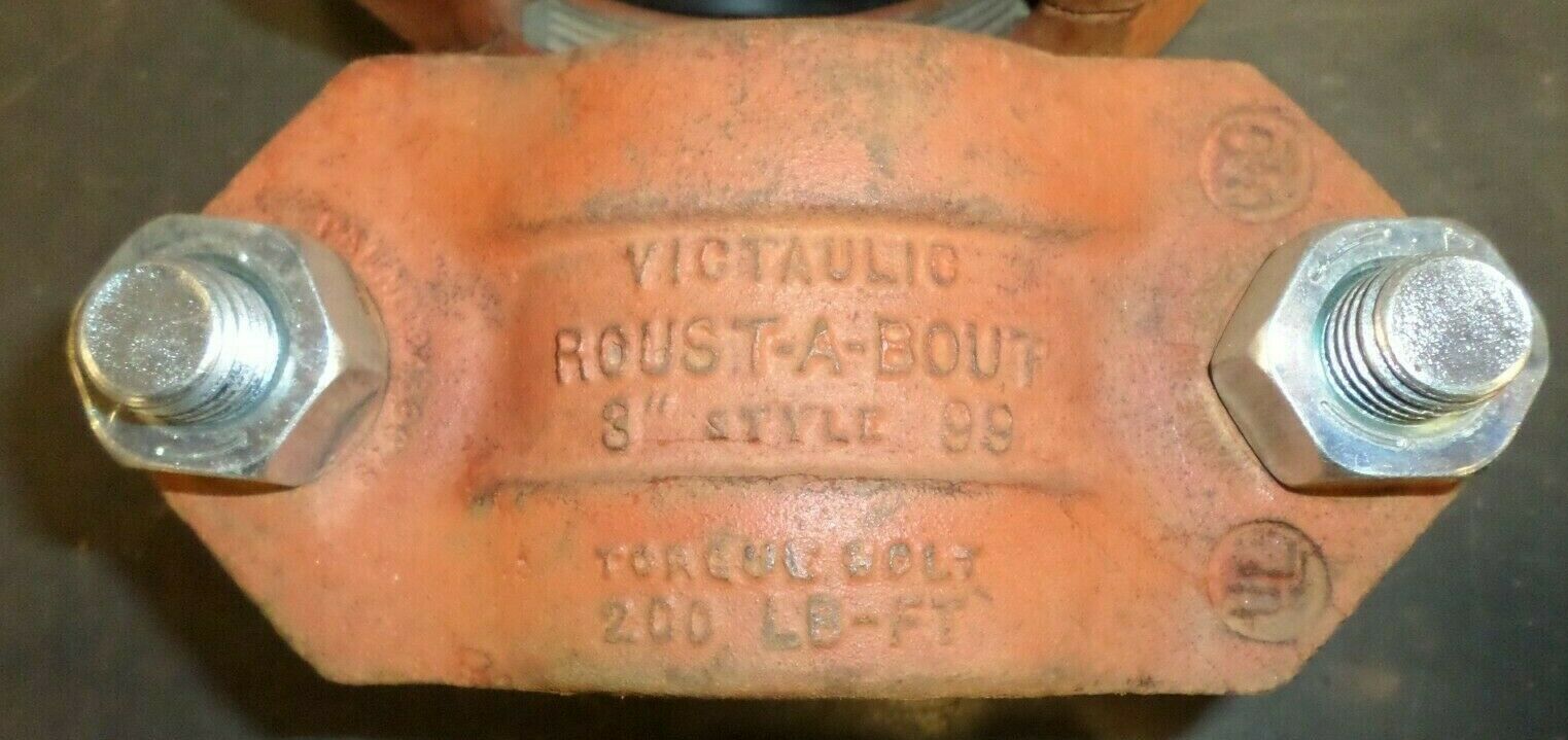 NEW Bolt 200 LB-FT Details about   VICTAULIC CO - ROUST-A-BOUT 4" Style 99 PIPE COUPLING 