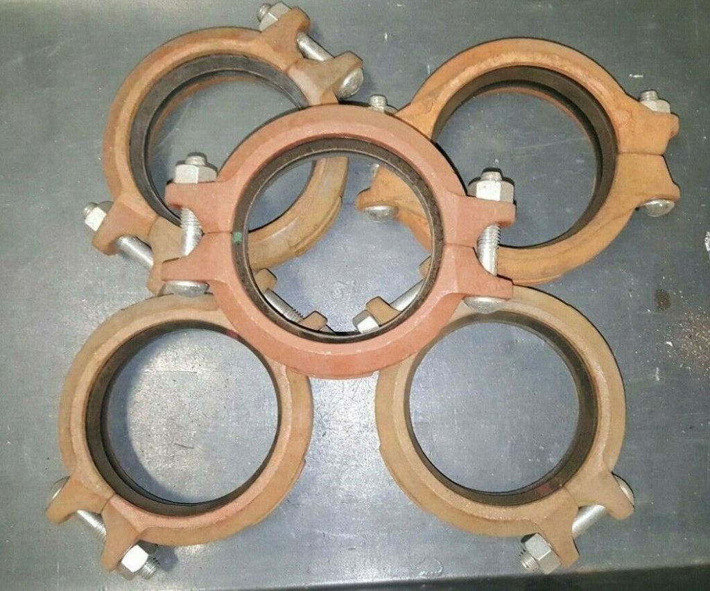 Lot of 5, Victaulic 4″ Style 75 Flexible Coupling Northwest Mine Supply