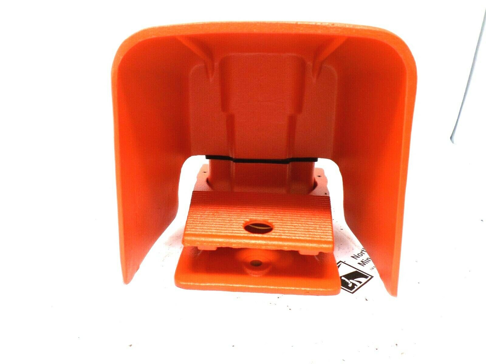 Extra Oversized Aluminum Guard 2- Stage Electrical Orange Linemaster 534-SWHOX Hercules Foot Switch Momentary Single Pedal
